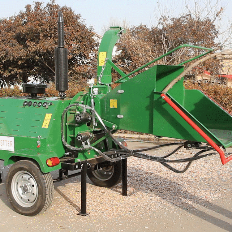 Trituradora de madera con motor diesel de alimentación hidráulica 40hp / 50hp