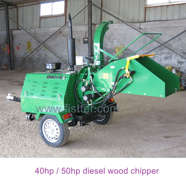 Astilladora de madera diésel móvil DWC40