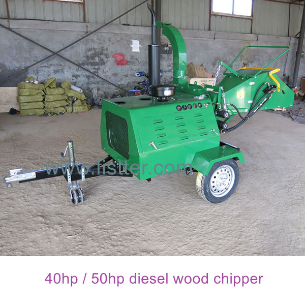 Astilladora de madera diésel móvil DWC40