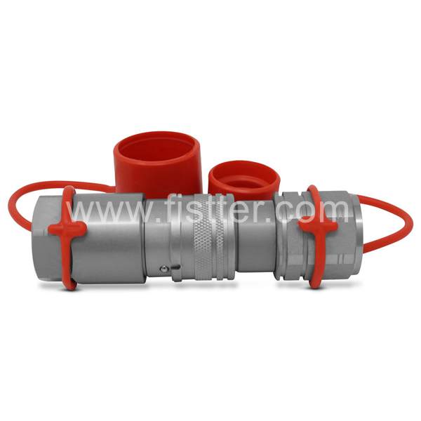 Acoplador rápido hidráulico de cara plana ISO 16028 de 1/2' NPT